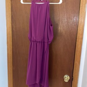 Beautiful magenta halter neck dress